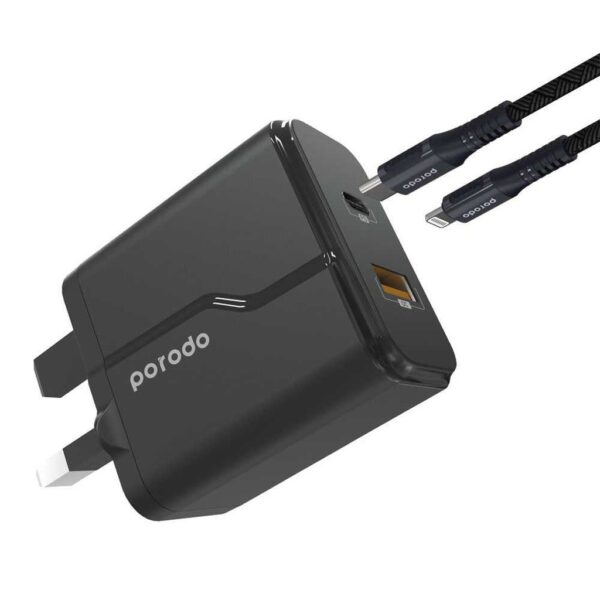 شاحن حائط مزدوج 20 واط PD + USB - فون بلانت